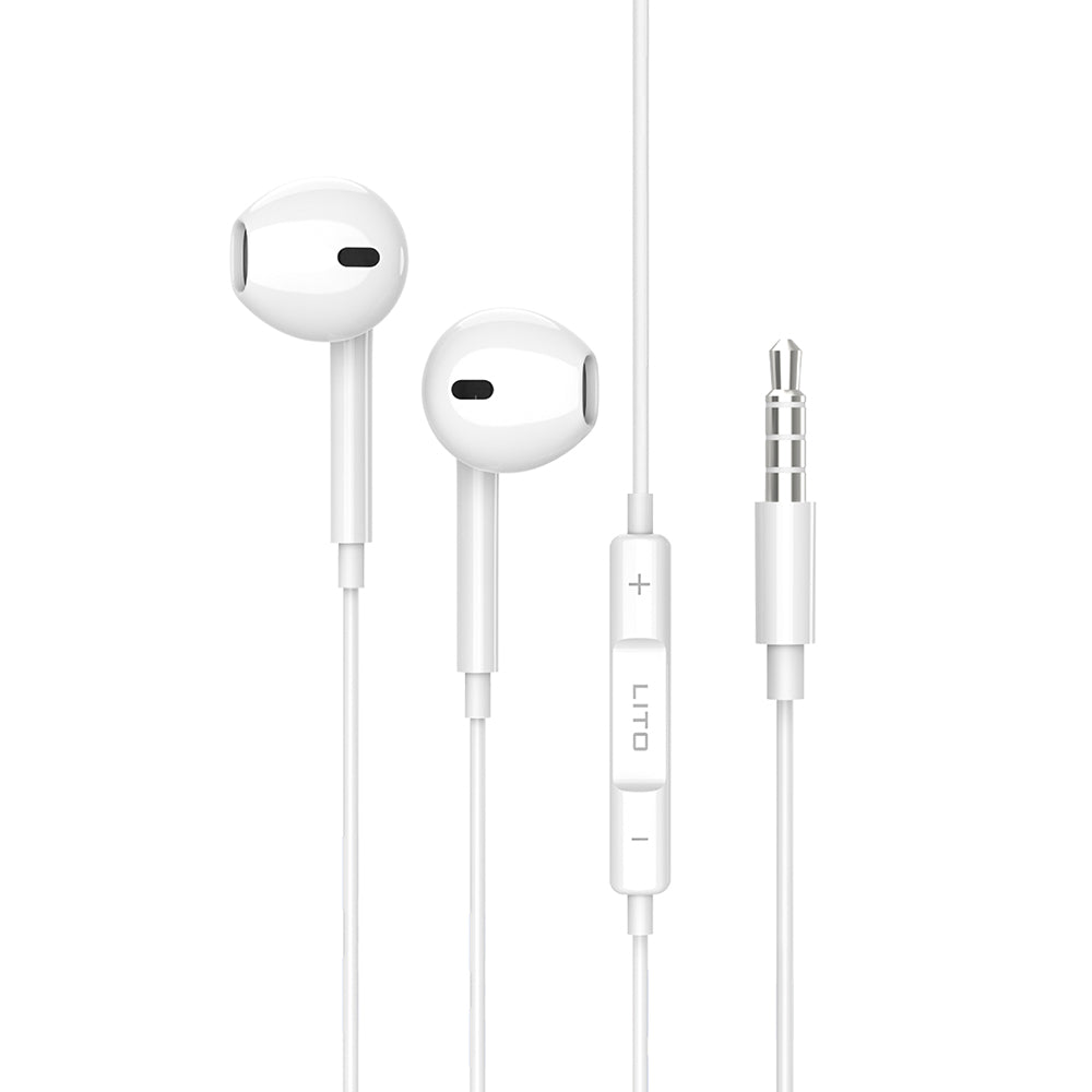 Handsfree 3.5mm Lito LF01A, Bianco