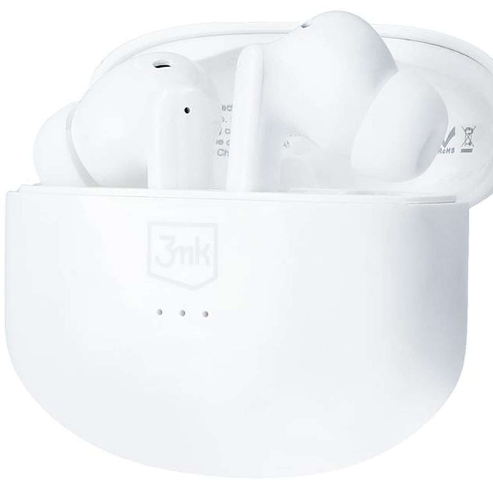 Kit mains libres Bluetooth 3MK LIFEPODS, TWS, ANC, Blanc