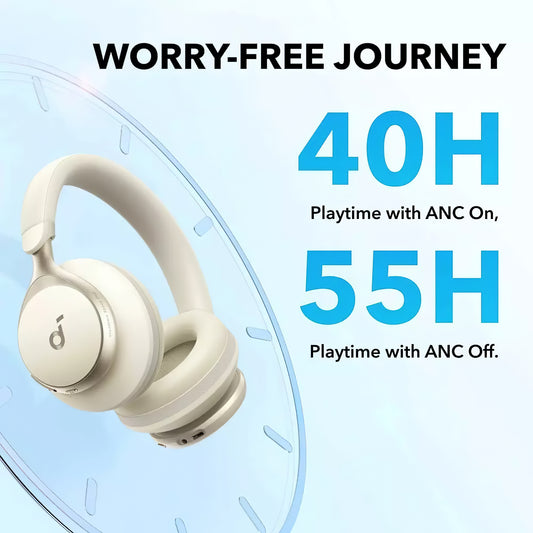 Vivavoce Bluetooth Anker SoundCore Space On, Multipoint, A2DP, ANC, bianco A3035G21