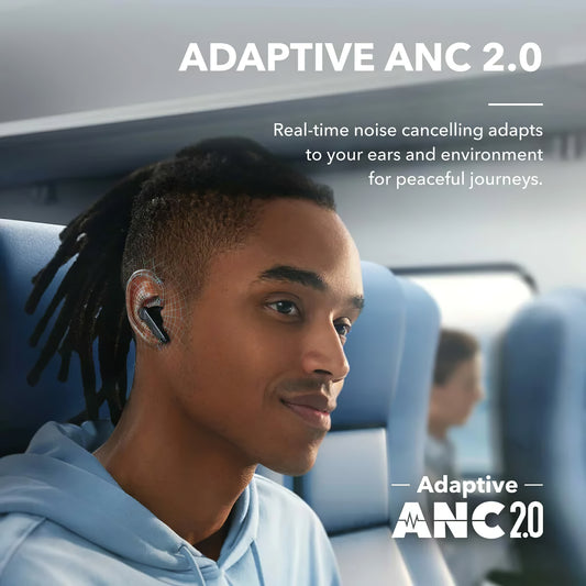 Handsfree Bluetooth Anker SoundCore Liberty 4 NC, TWS, ANC, MultiPoint, Schwarz A3947G11