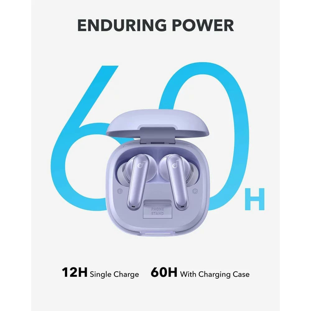 Kit mains libres Bluetooth Anker SoundCore P40i, TWS, ANC, Violet A3955GQ1