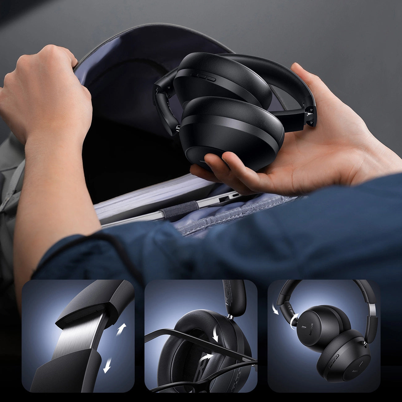 Kit mains libres Bluetooth Baseus Bass 30 Max, A2DP, Noir A00070700121-00