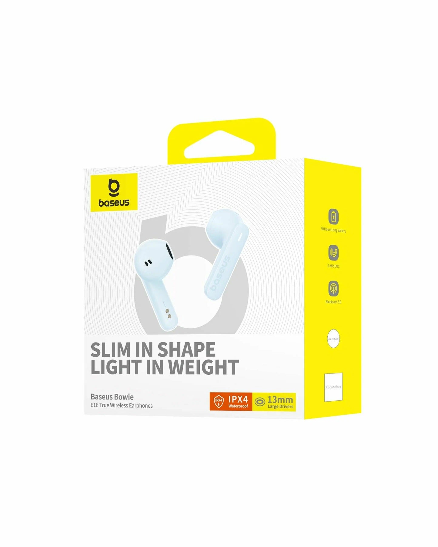 Écouteurs Bluetooth Baseus Bowie E16, TWS, Bleu A00061900313-01