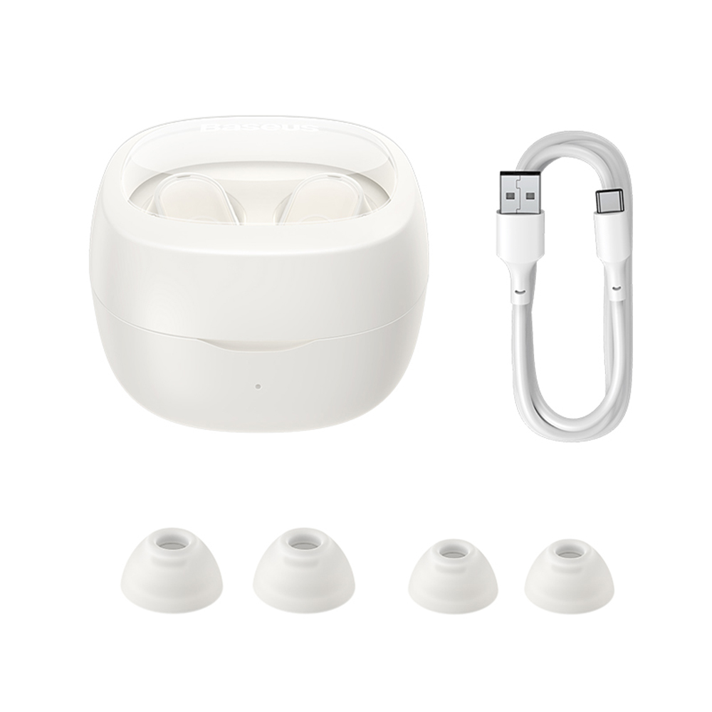 Auricolari Bluetooth Baseus Bowie WM02, TWS, Bianco, Ricondizionato NGTW370202