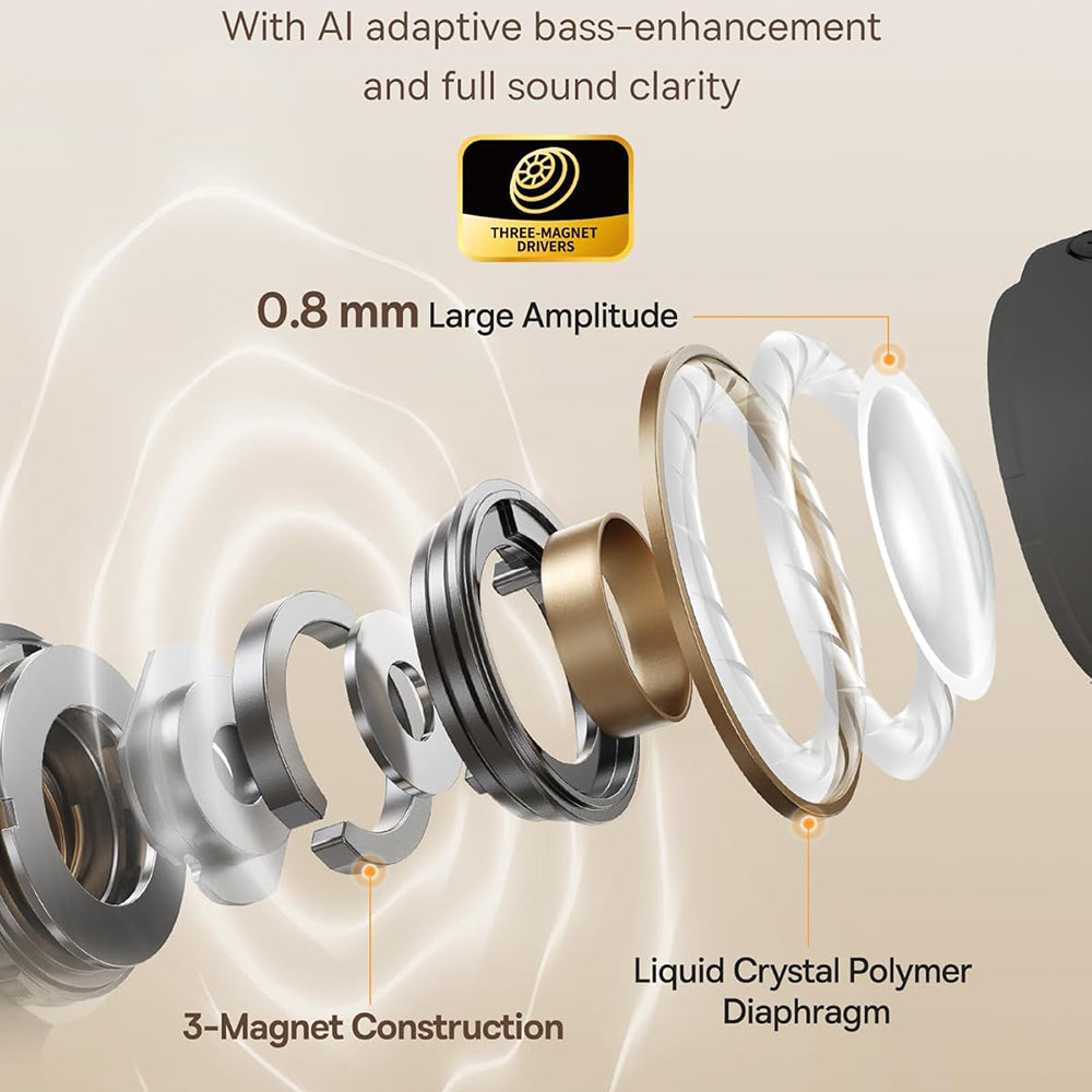 Kit mains libres Bluetooth Baseus Bowie MC1, TWS, Noir A00083501126-00