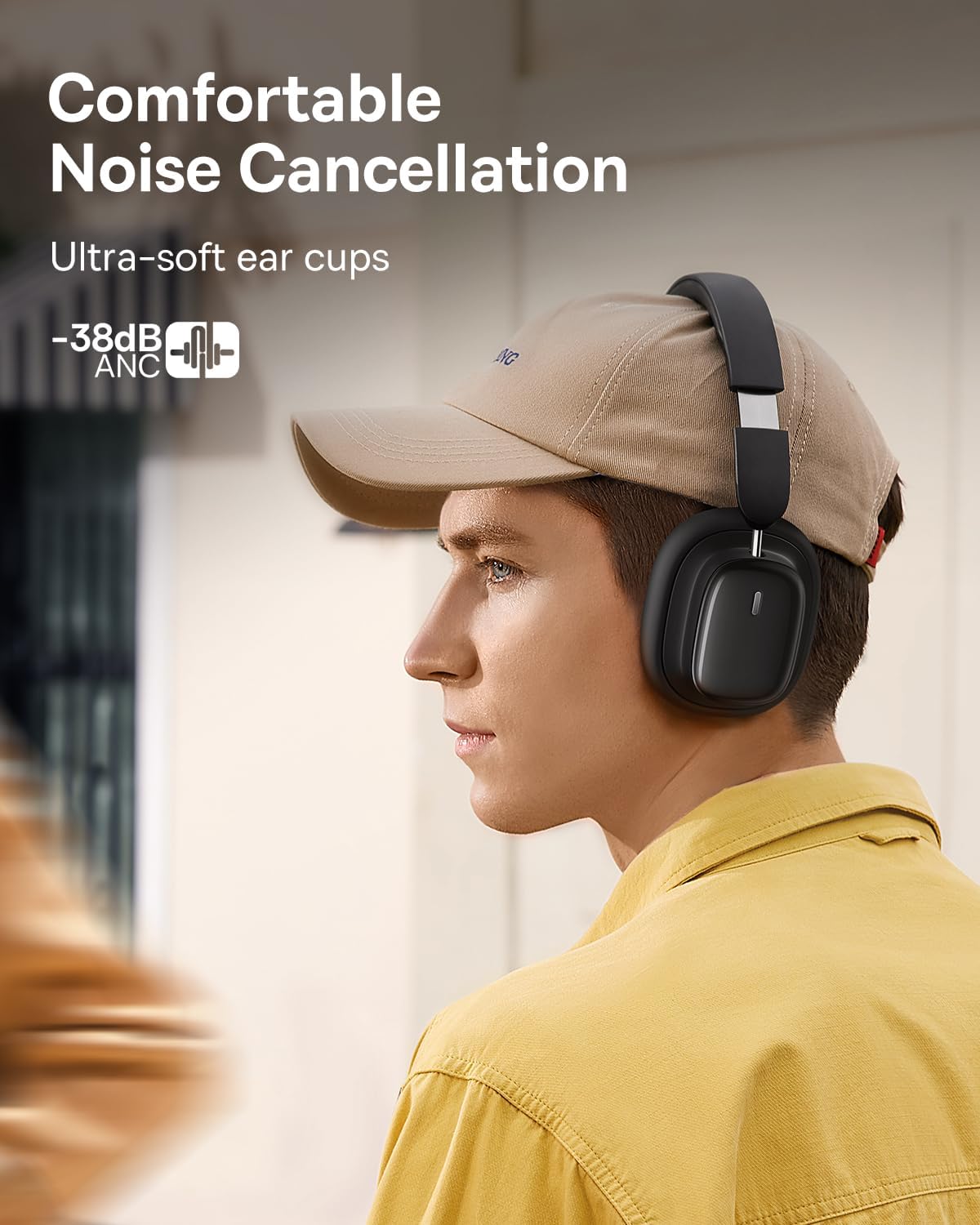 Auricolare Bluetooth Baseus Bowie H1i, A2DP, ANC, Nero A00050402113-00