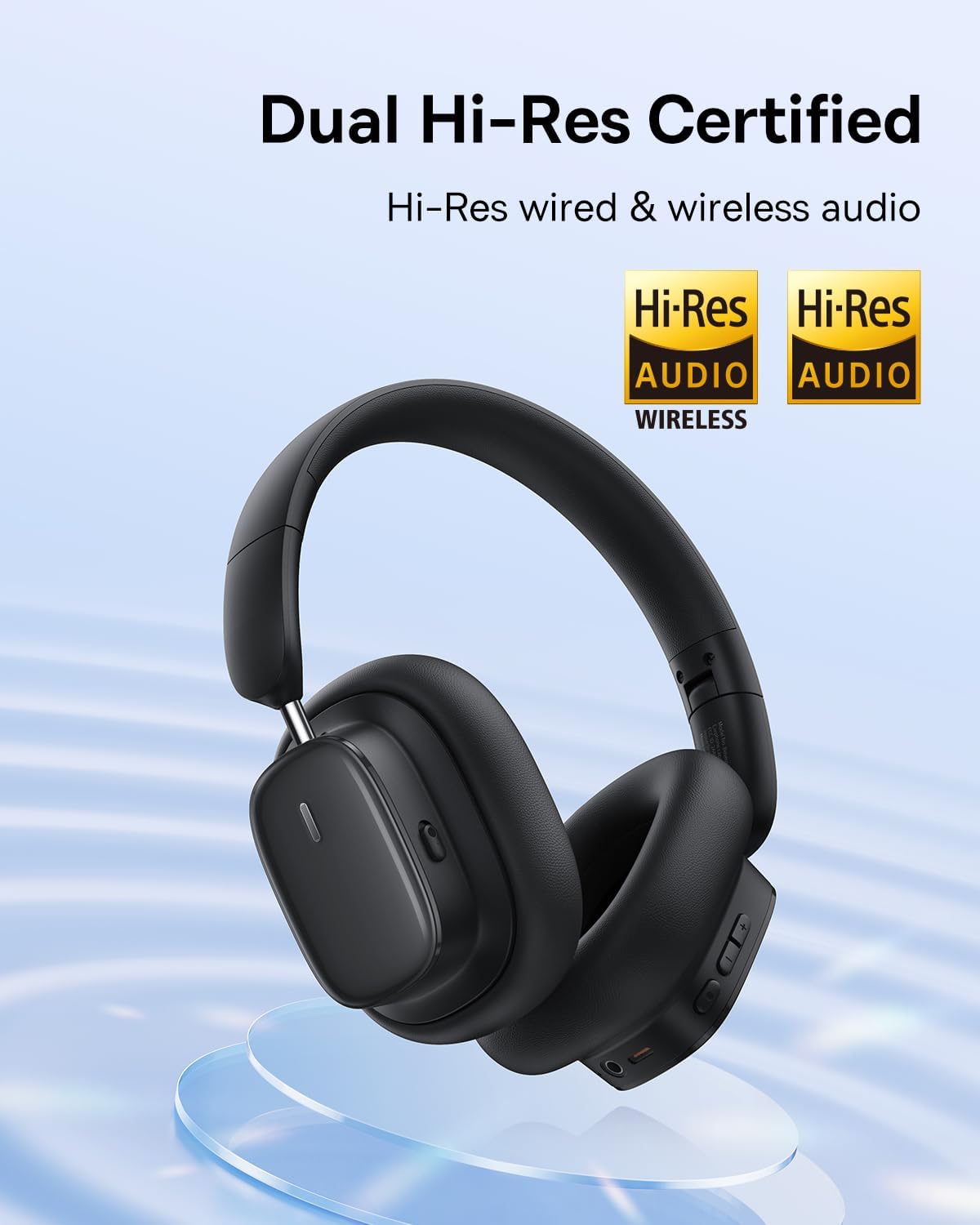 Auricolare Bluetooth Baseus Bowie H1i, A2DP, ANC, Nero A00050402113-00
