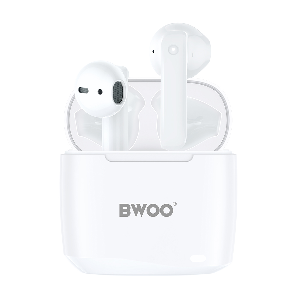 Casque Bluetooth BWOO BW94, TWS, Blanc