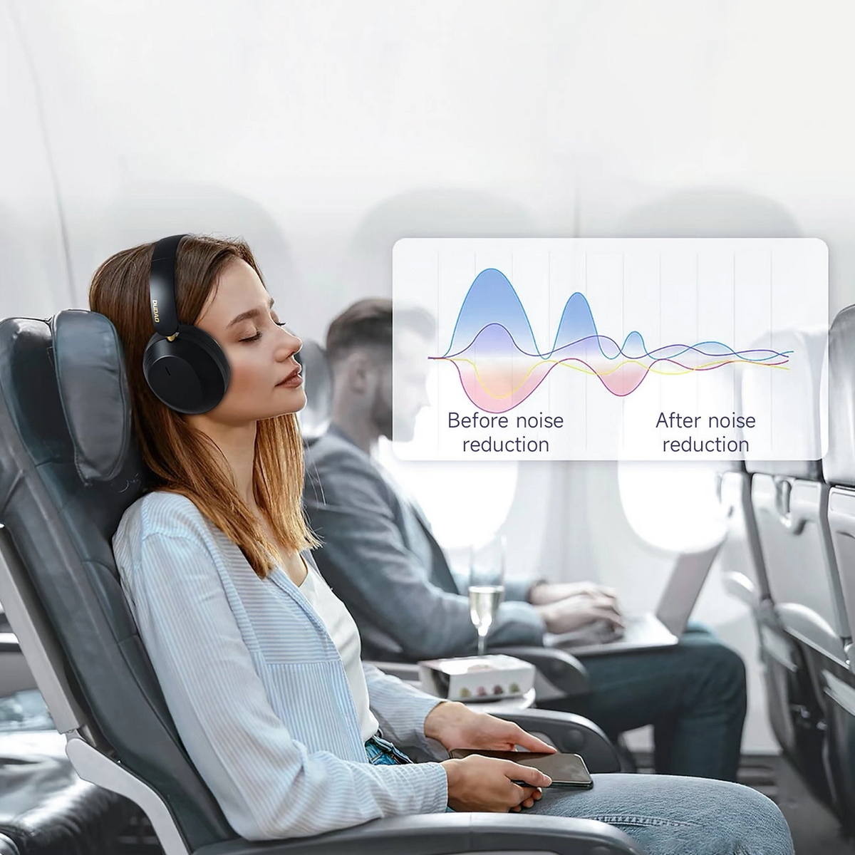Bluetooth-Freisprecheinrichtung Dudao X22 Max, A2DP, ANC, Schwarz