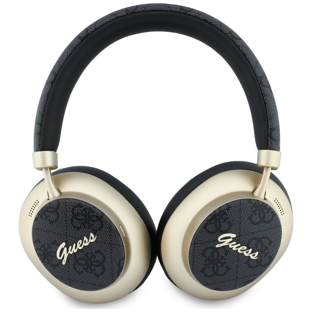 Kit mains libres Bluetooth Guess 4G Gold Script Metal, A2DP, Noir