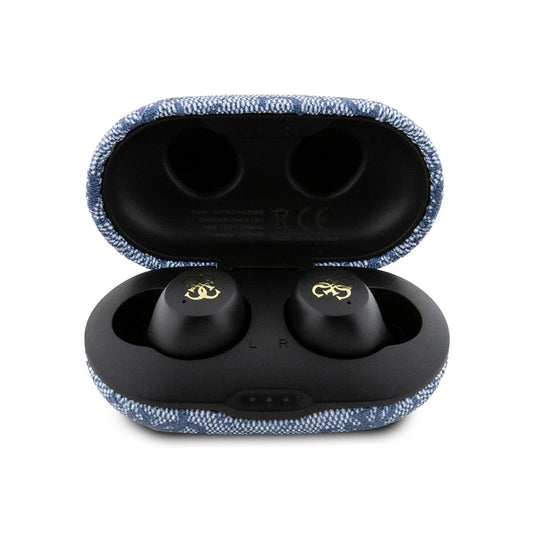 Handsfree Bluetooth Guess 4G Metal, TWS, Blue