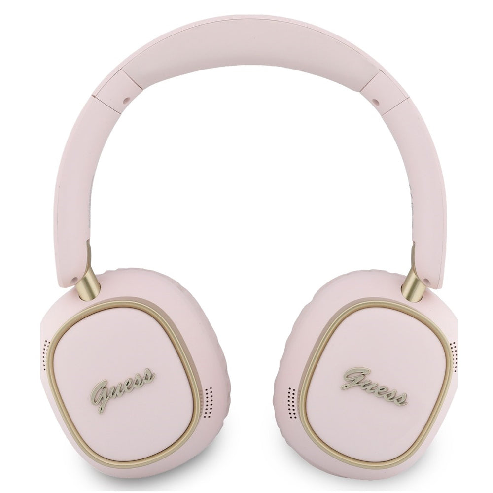 Kit mains libres Bluetooth Guess Rectangle Metal Script, A2DP, Rose