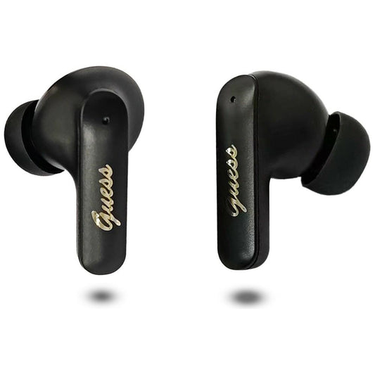 Handsfree Bluetooth Guess Script Metal Logo, TWS, Black