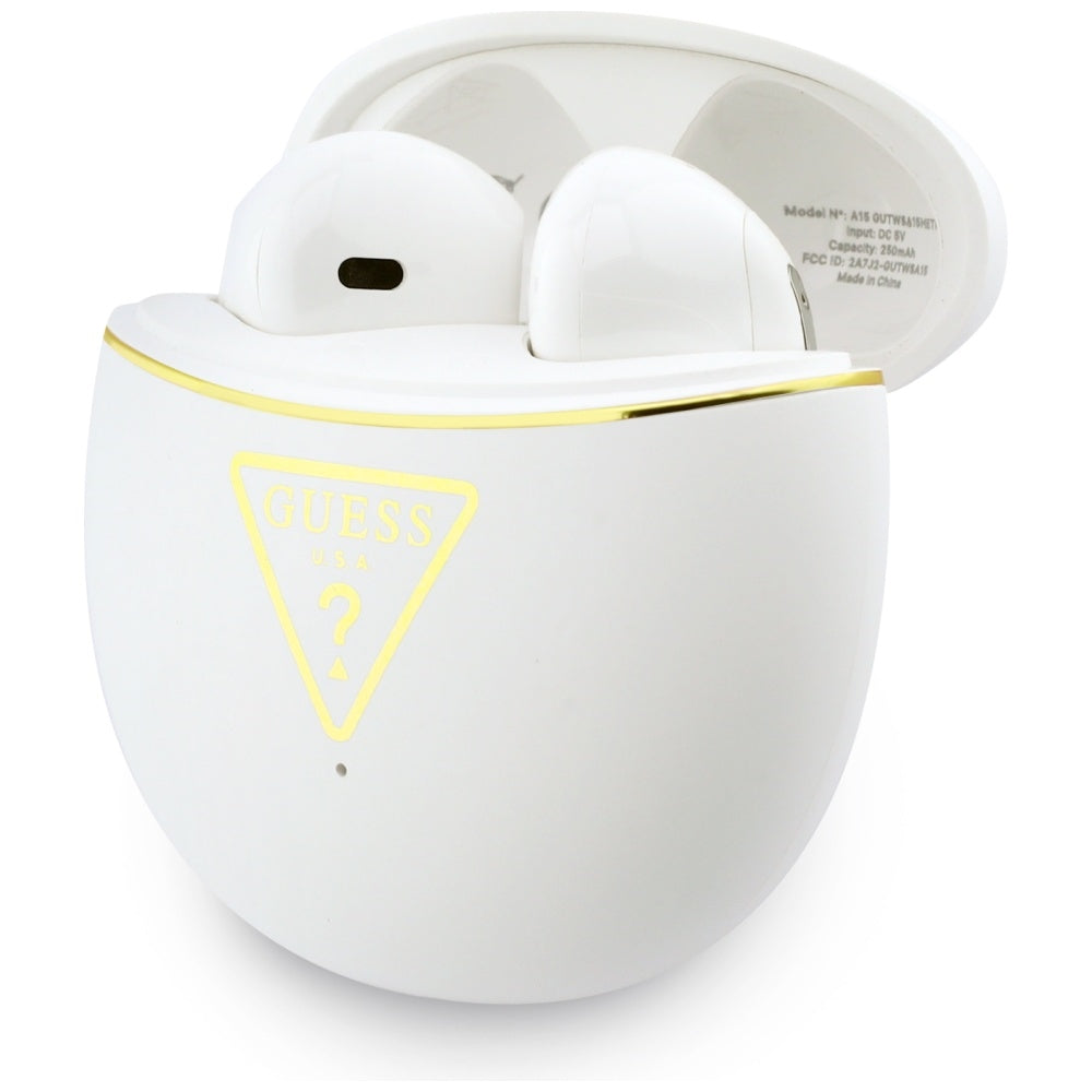 Handsfree Bluetooth Guess Script Print, TWS, Weiß