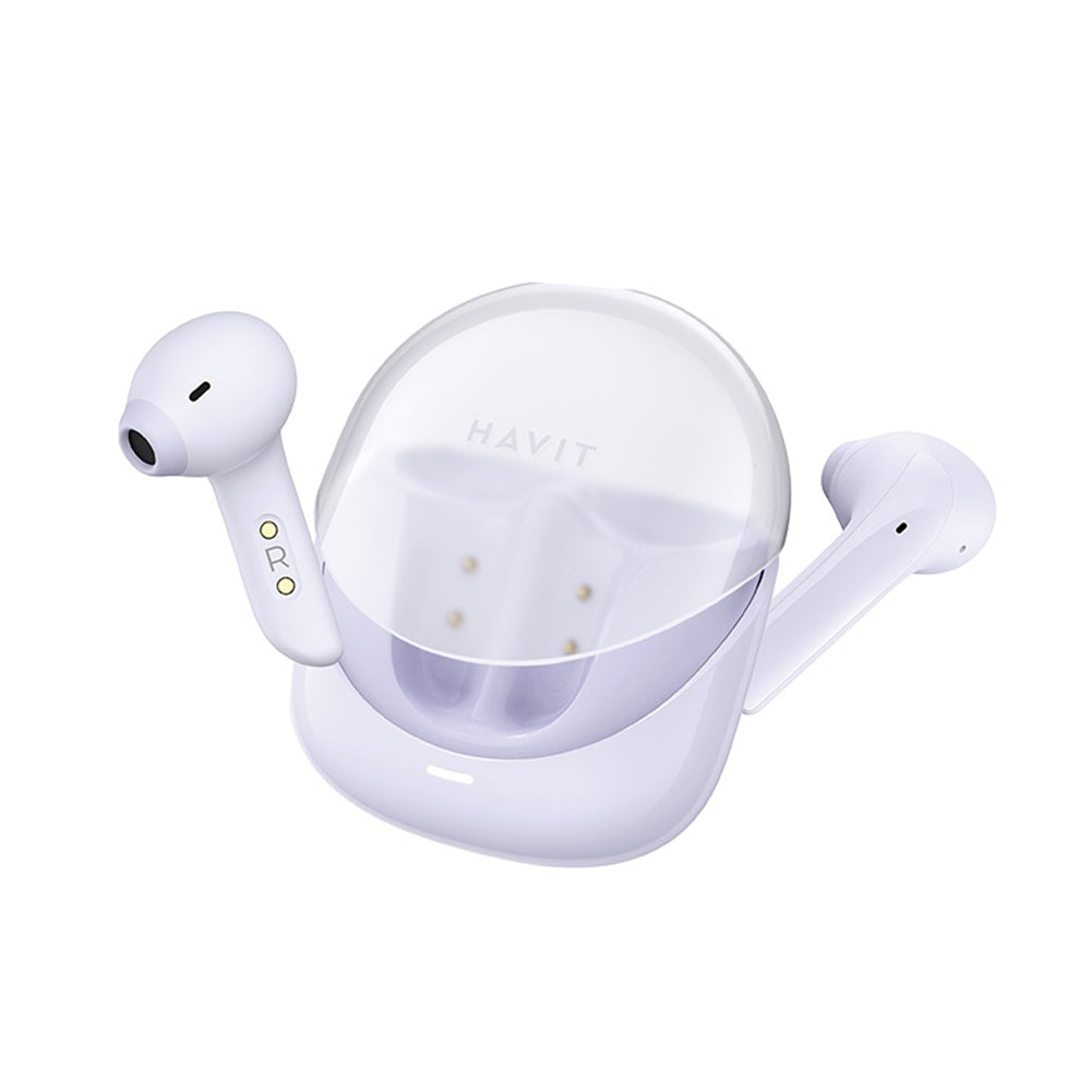 Écouteurs Bluetooth mains libres HAVIT Modern Buds TW974, TWS, Violet