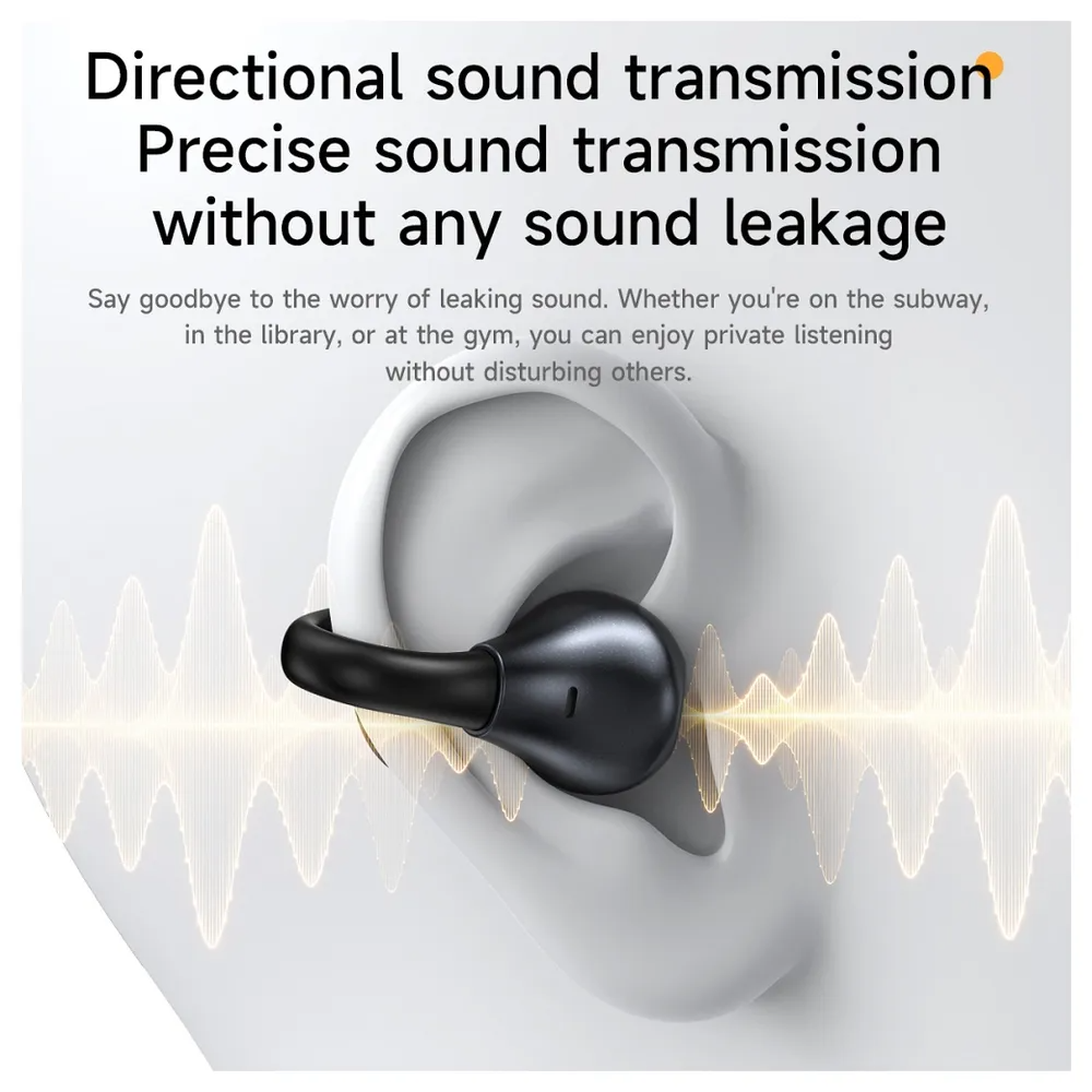 Kit mains libres Bluetooth HOCO EA8, TWS, Noir