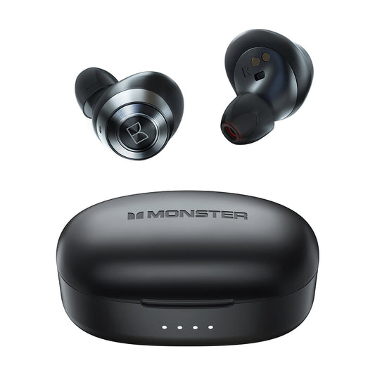 Kit mains libres Bluetooth Monster Achieve 100 AirLinks, TWS, Noir