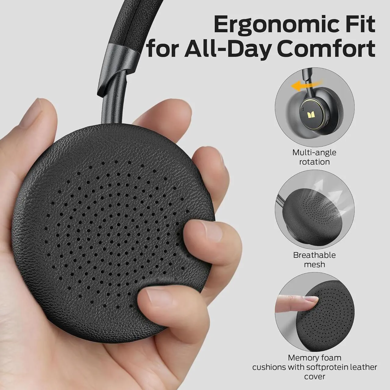 Handsfree Bluetooth Monster N-tune mini 02, A2DP, ANC, Nero