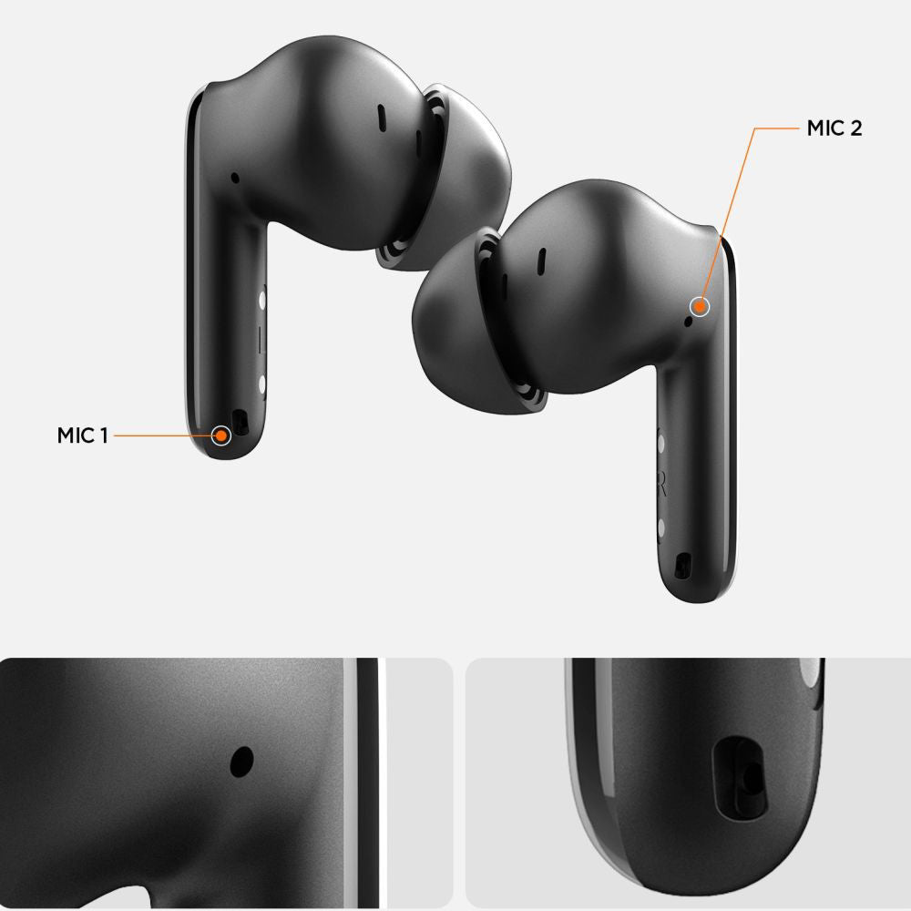 Handsfree Bluetooth Spigen SA2400, TWS, ANC, White ASD07962