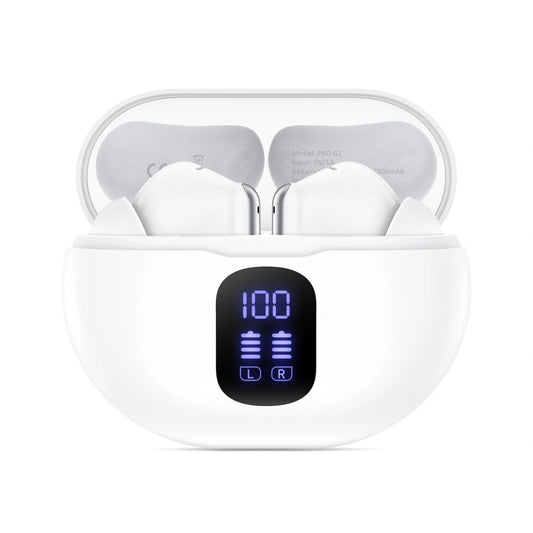 Auricolare Bluetooth Tech-Protect Ultraboost Pro G2, TWS, Bianco