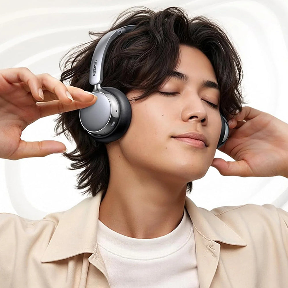 Auricolare Bluetooth UGREEN HiTune Studio Plus HP207, A2DP, ANC, Beige
