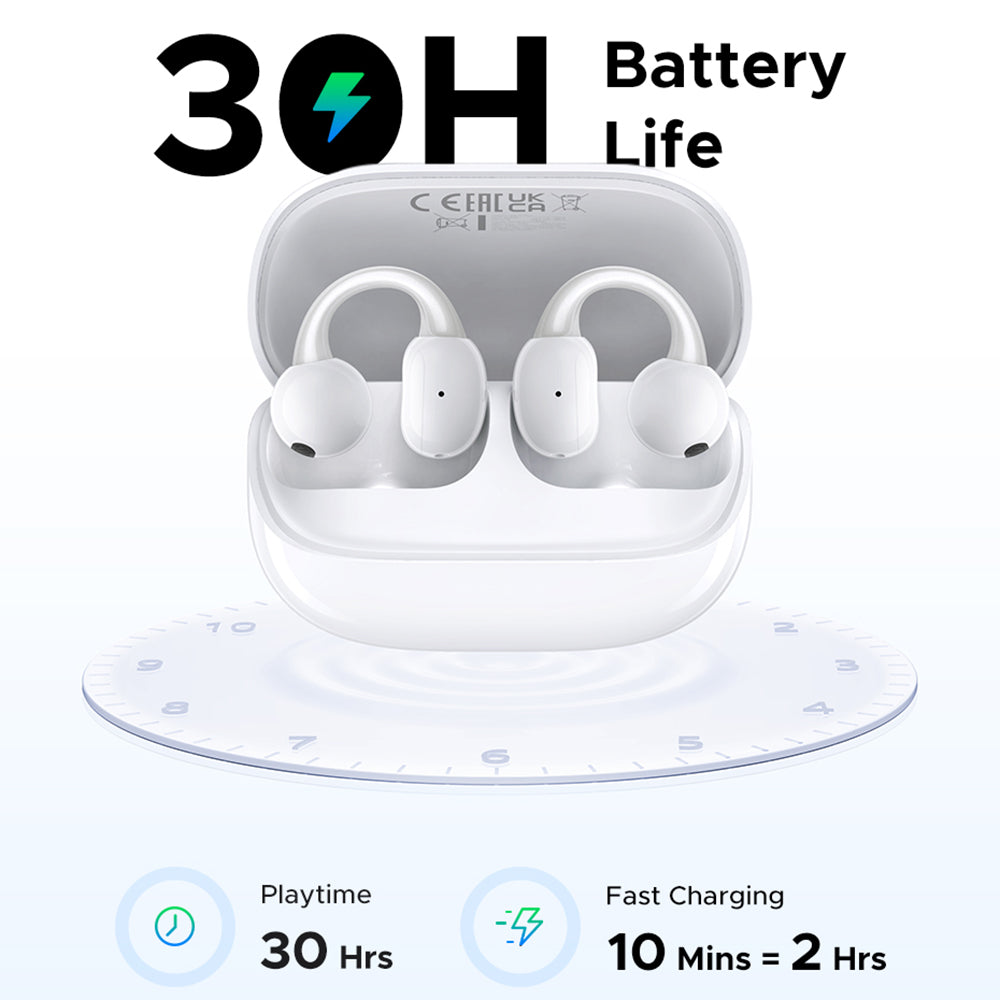 Auricolare Bluetooth UGREEN S6 ClipBuds Magic WS208, TWS, Bianco