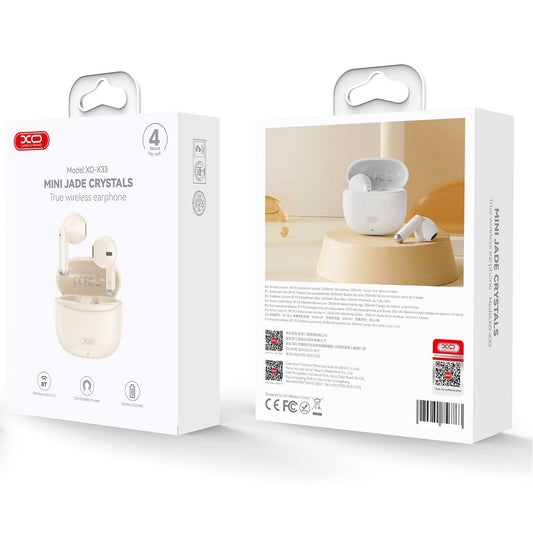 Bluetooth-Freisprecheinrichtung XO Design X33, TWS, Beige