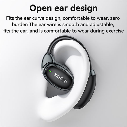 Kit mains libres Bluetooth Yesido YSP19 WH, TWS, Blanc