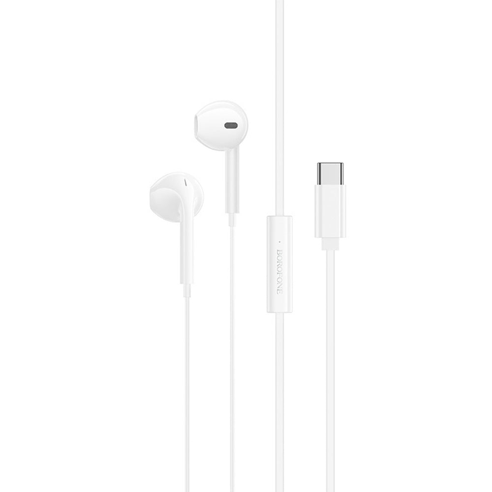 Écouteurs mains libres USB-C Borofone BM99 Star, Blanc