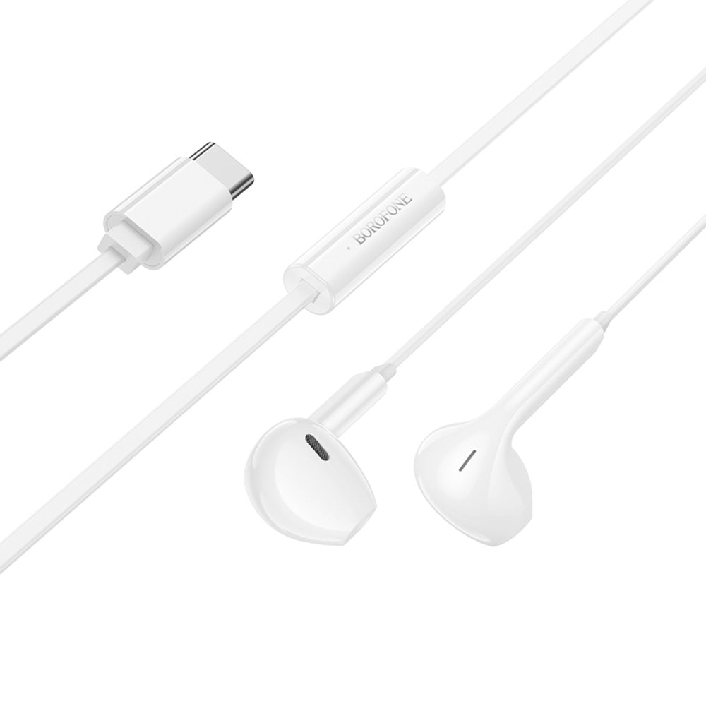 Écouteurs mains libres USB-C Borofone BM99 Star, Blanc