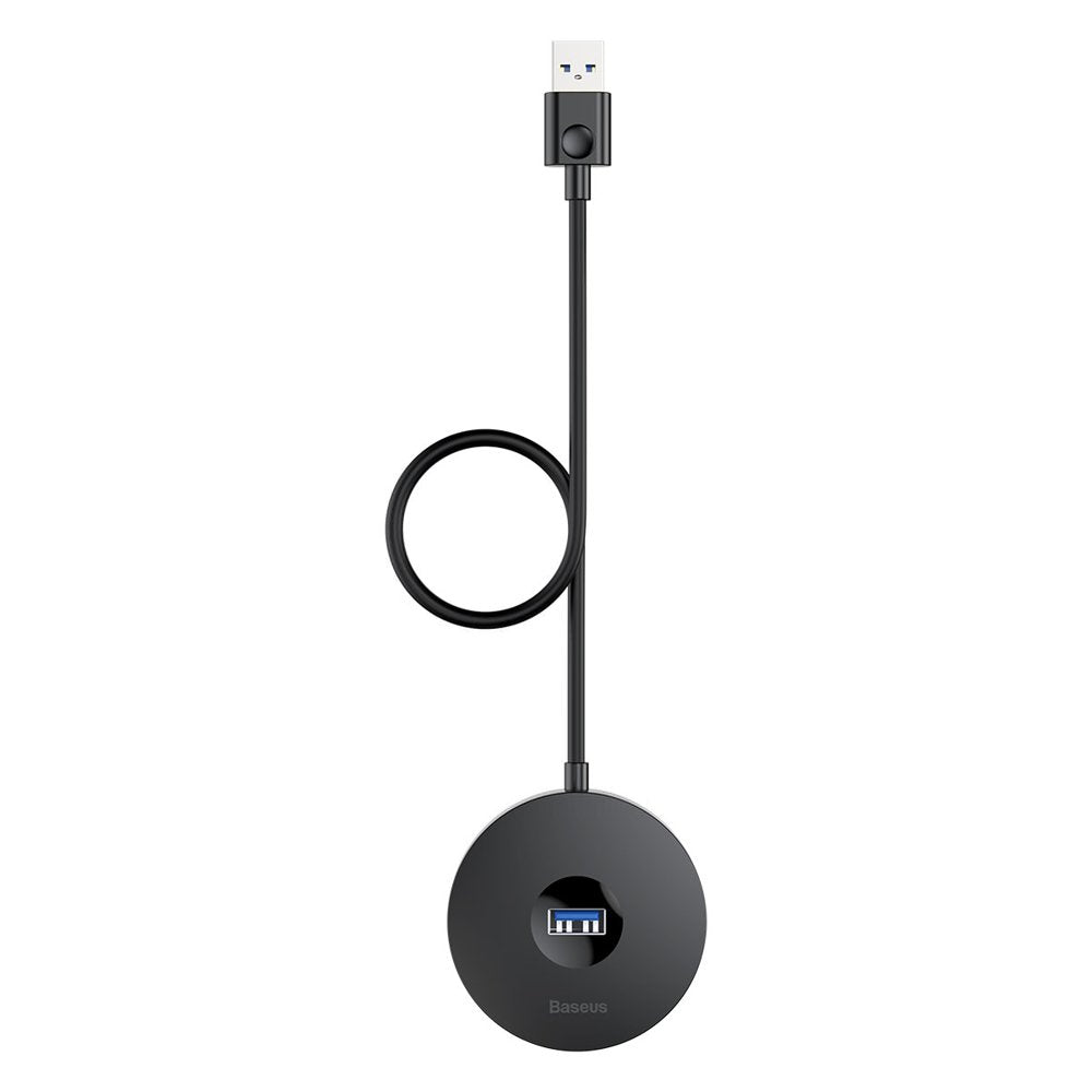 Baseus Round USB Hub 4-Port | 1m Kabel | Schwarz