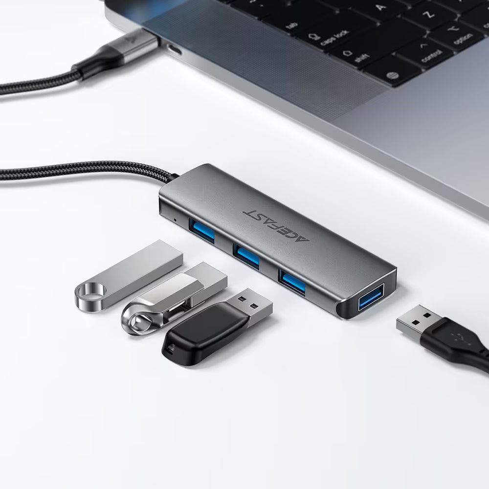 USB-C Hub Acefast J15, 4in1, Grau