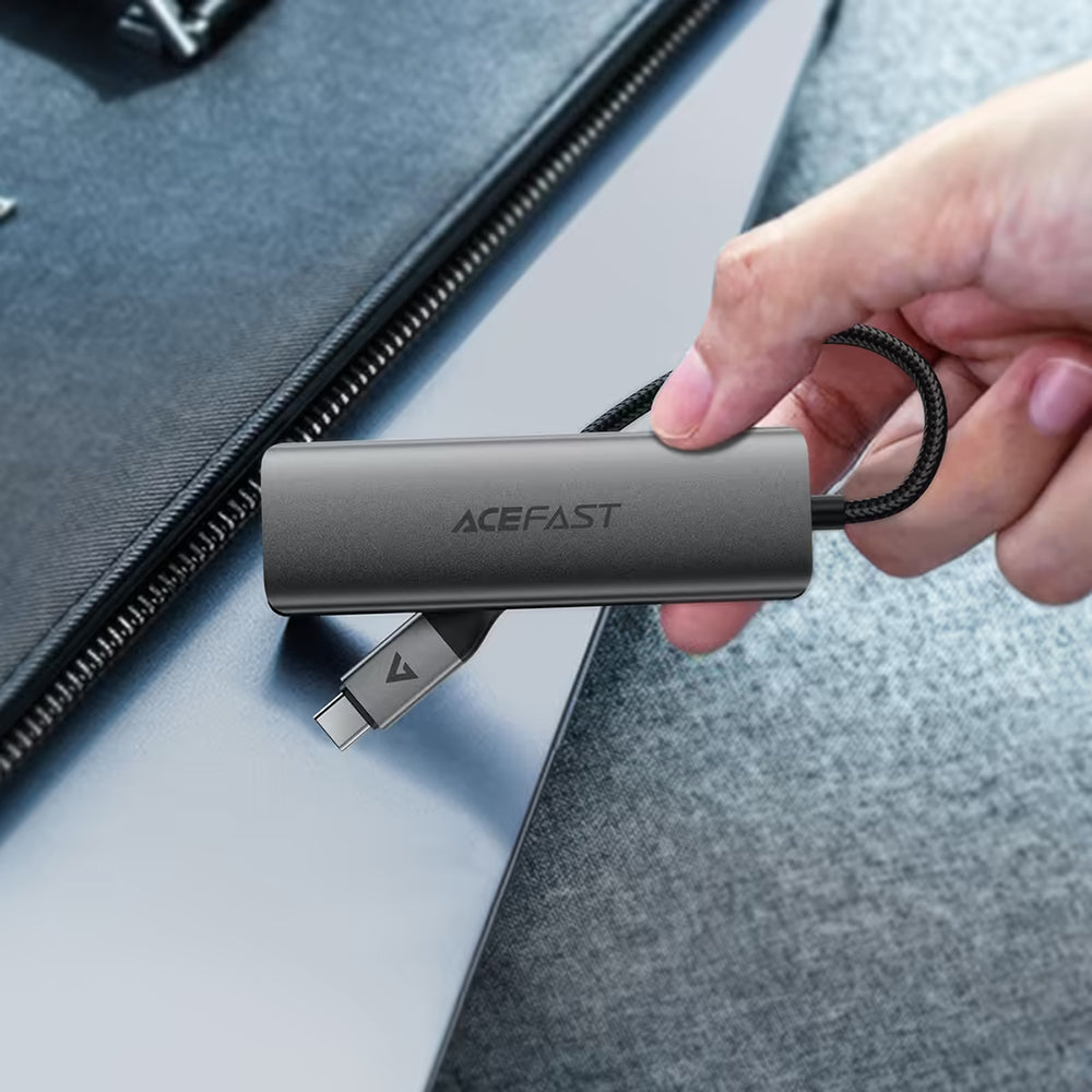 USB-C Hub Acefast J15, 4in1, Grau