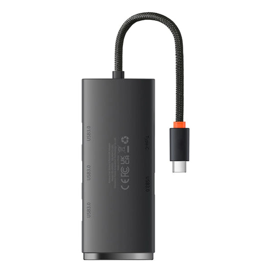 Baseus Lite Hub USB-C, 4 x USB-A 3.0 - 1 x USB-C, 0.25m, Noir WKQXX030301