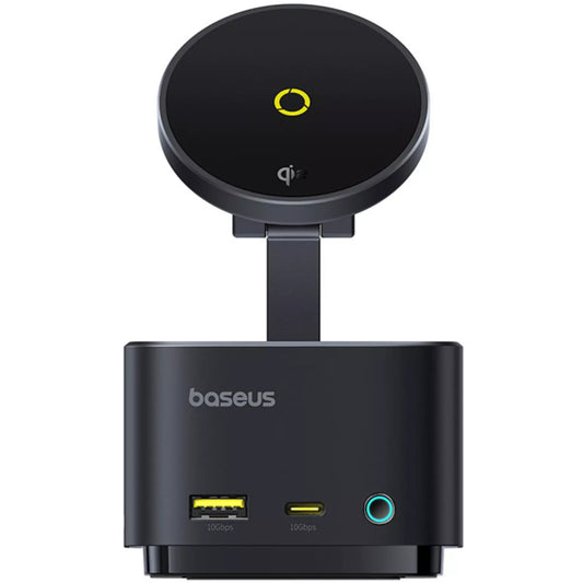 Hub USB-C Baseus MagPro II 7en1, 1 x USB-A - 2 x USB-C - 1 x HDMI - 1 x QI - 1 x SD - 1 x microSD, Noir B00072900121-00