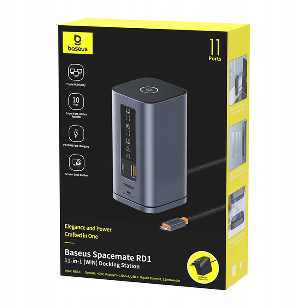 Multifunktions-Hub Baseus Spacemate, 11in1, Grau B0112701