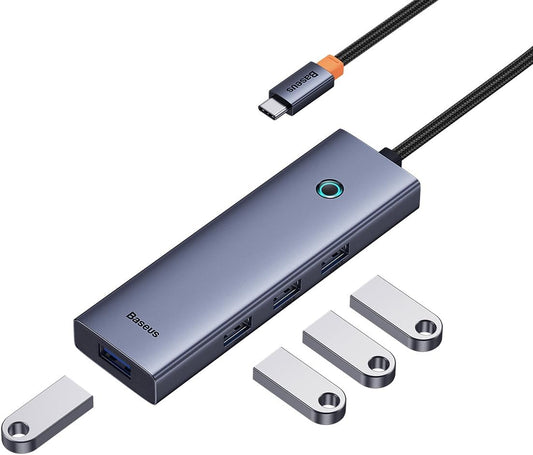 USB-C Hub Baseus UltraJoy, 4 x USB-A 3.0, Grau B0005280A813-03