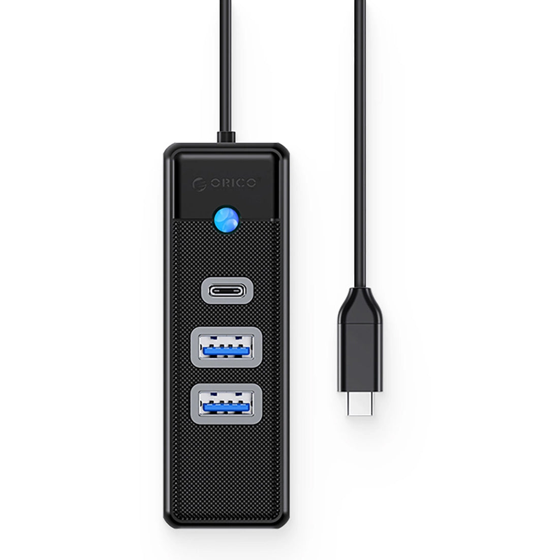 Hub USB-C Orico PWC2U-C3, 2 x USB-A 3.0 - 1 x USB-C, Nero