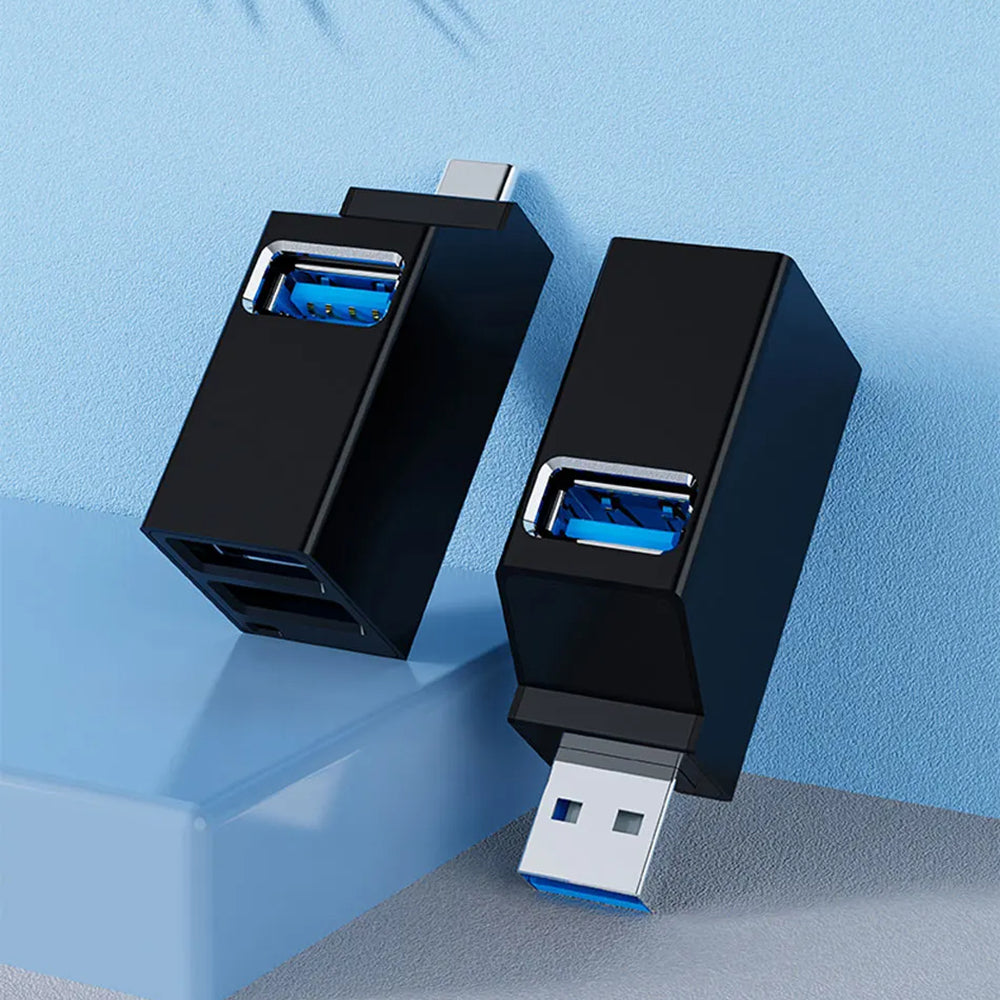 Hub USB-C Techsuit H10 EchoLink, 3in1, Nero