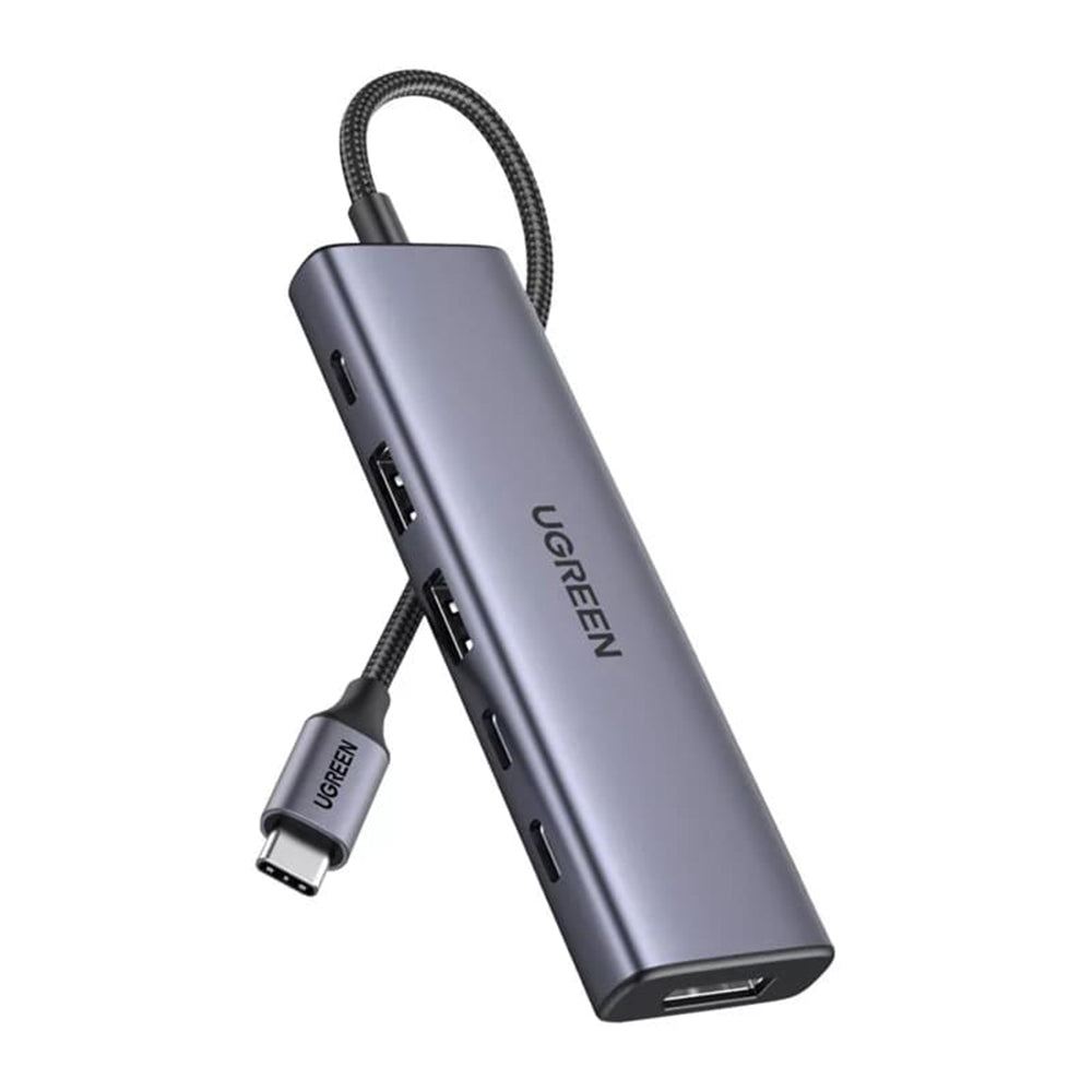 Hub USB-C UGREEN CM511 (75586), 6 en 1, Gris