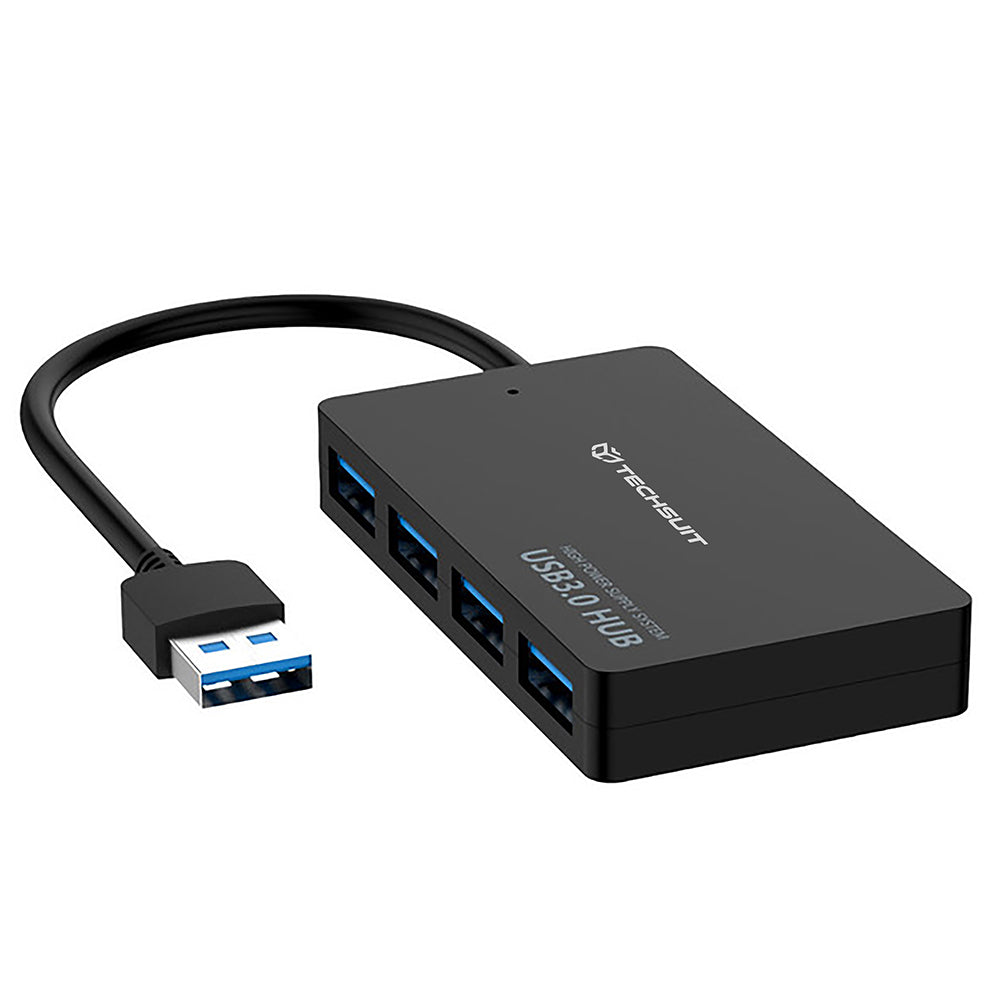 Hub USB Techsuit H15 QuantumNode, 4en1, Noir