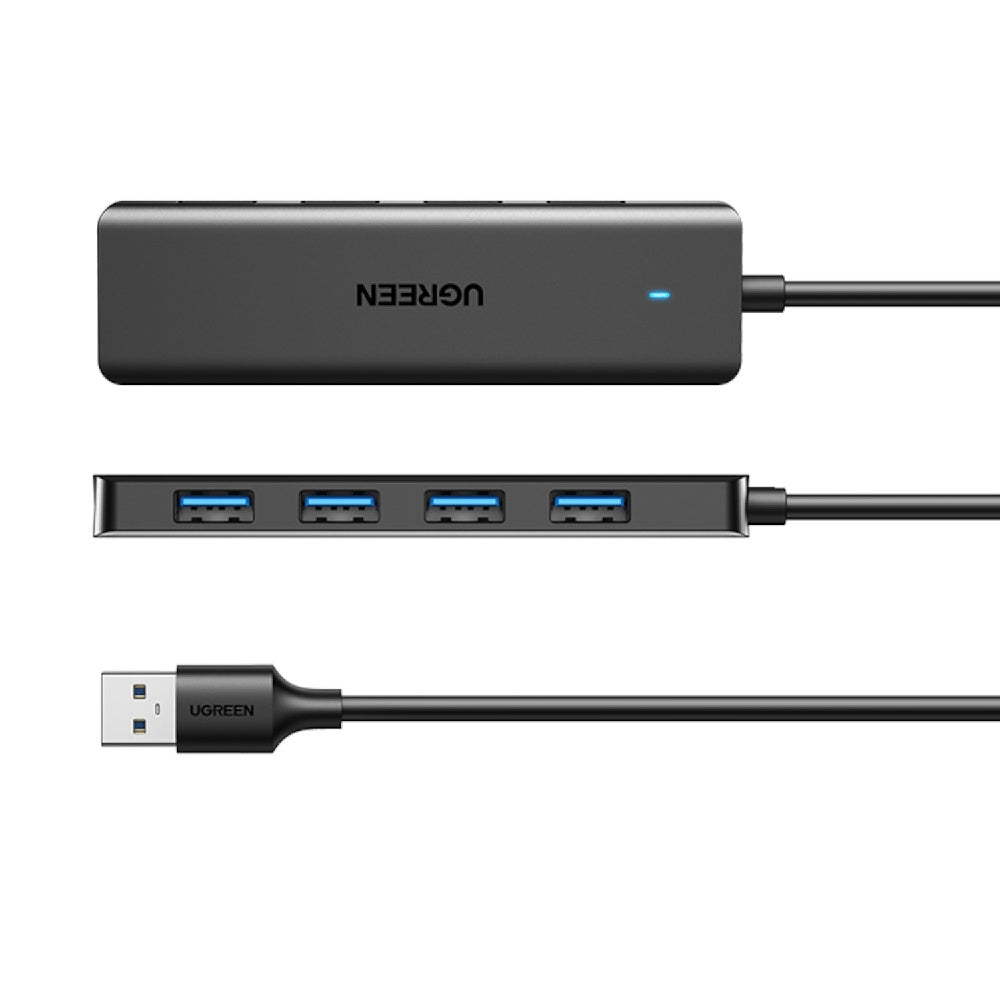 Hub USB UGREEN CM219 (25851), 4 x USB-A 3.0, Nero