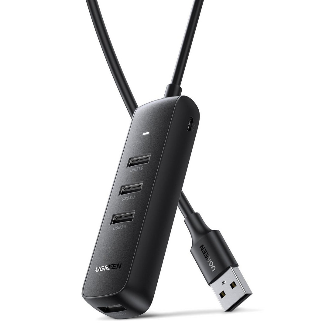 Hub USB UGREEN CM416, 4 x USB-A 3.0, 0.25m, Nero