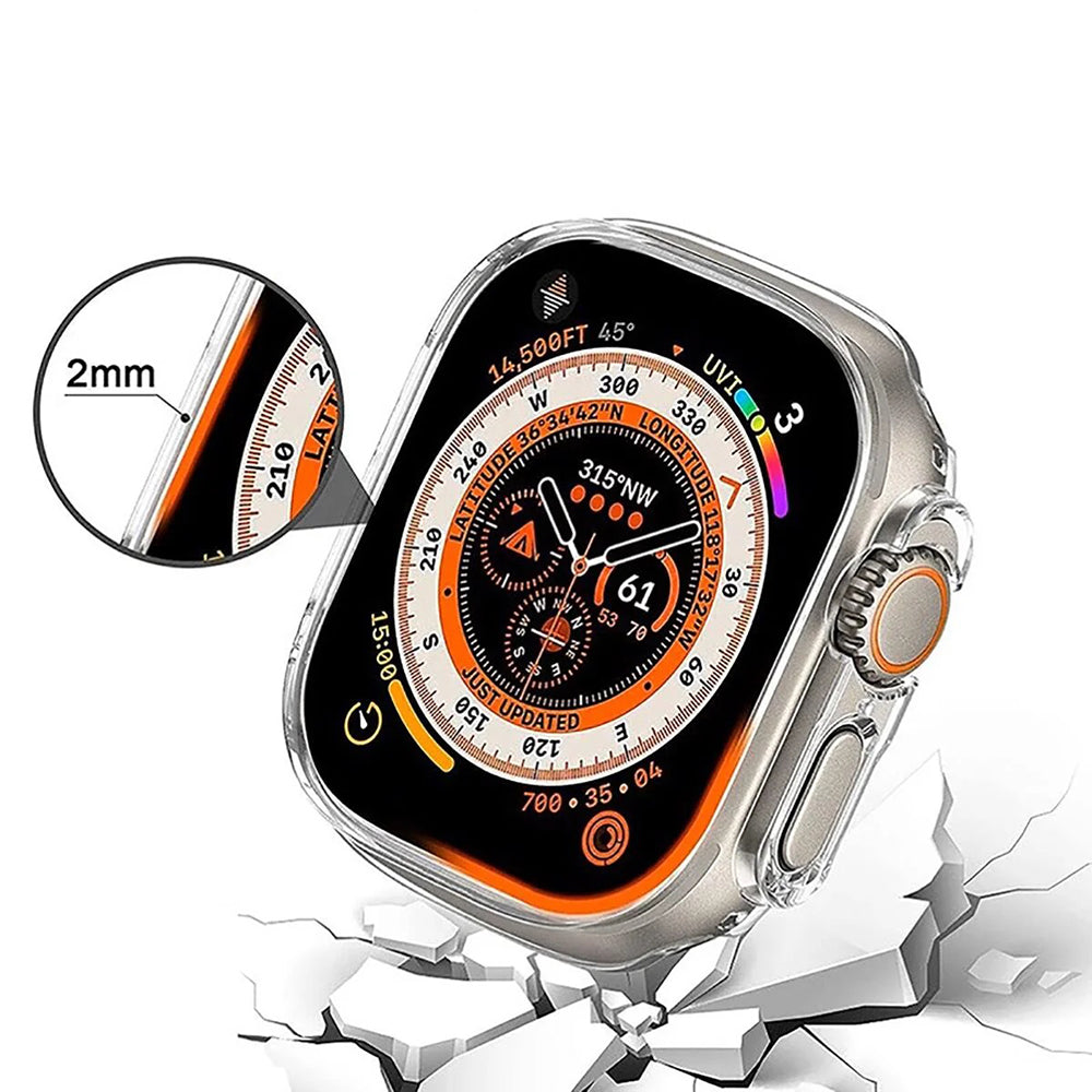 Custodia Anank Screen Guard per Apple Watch Series 7 45mm, Nera
