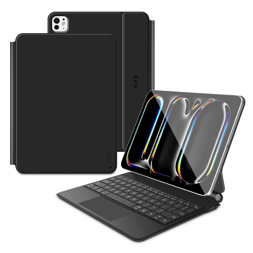 Étui avec clavier pour Apple iPad Pro 13 (2025) / (2024), Tech-Protect, SmartCase Magnétique, Noir