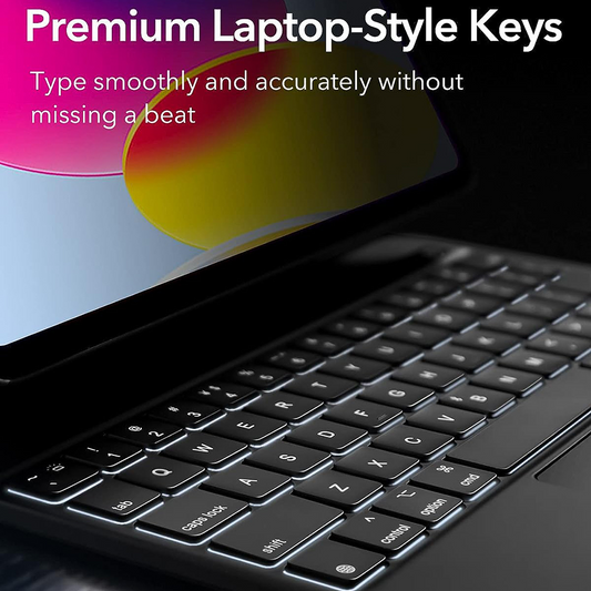 Tastaturhülle für Apple iPad (2025) / (2022), ESR, Rebound, Schwarz, Wiederverpackt