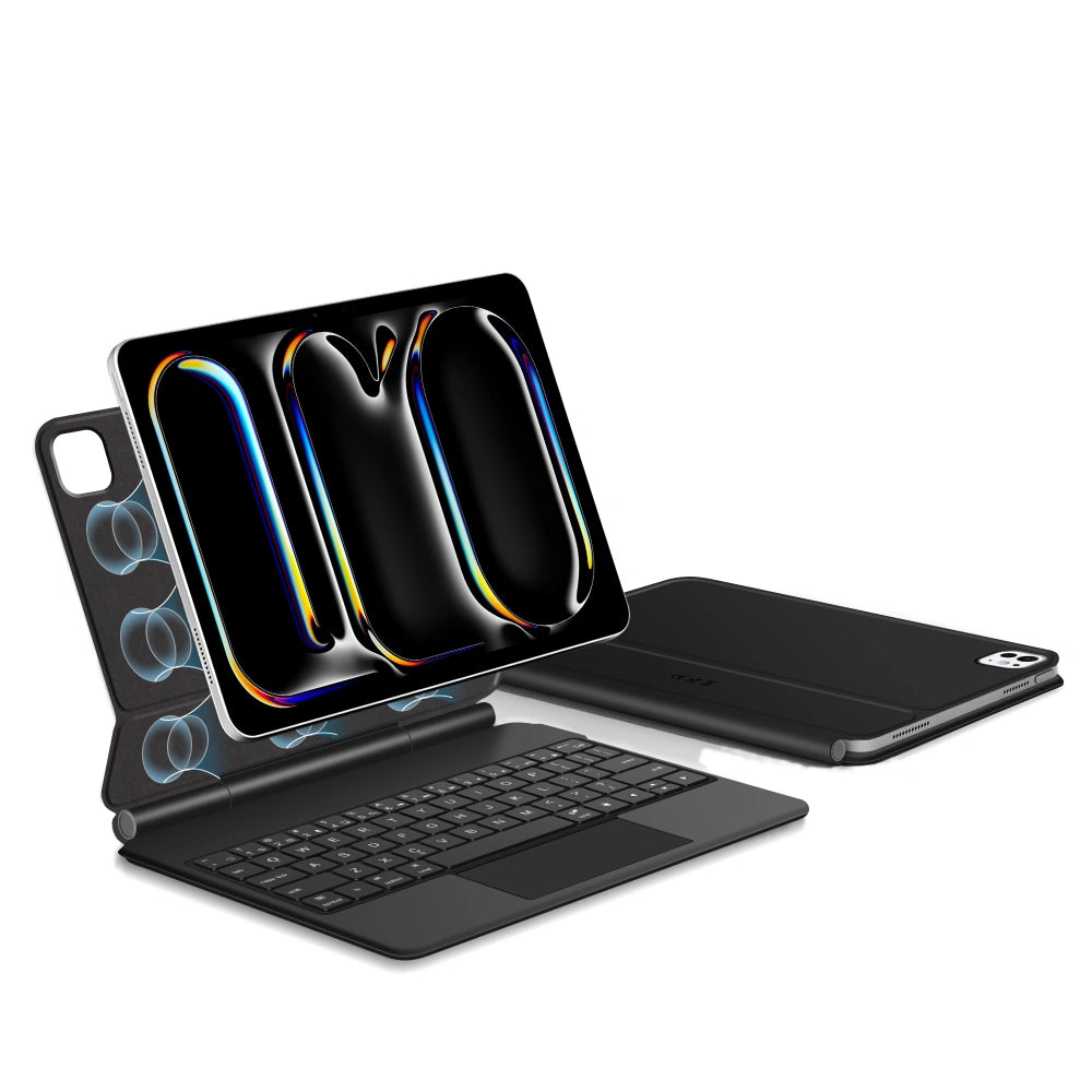 Étui avec clavier pour Apple iPad Pro 13 (2025) / (2024), Tech-Protect, SmartCase Magnétique, Noir