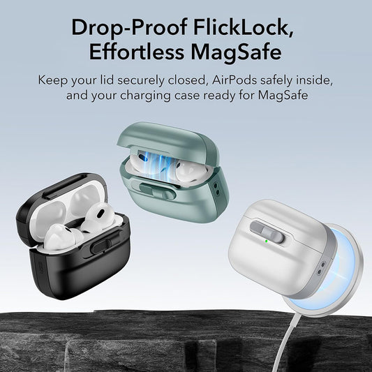 Custodia ESR Pulse per Apple AirPods 4, Nera