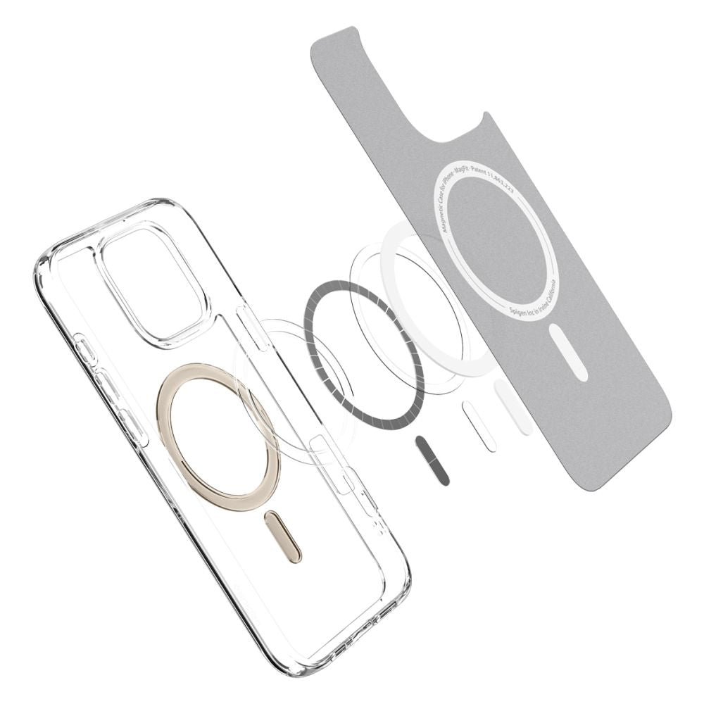 Custodia MagSafe per Apple iPhone 16 Pro Max, Spigen, Ultra Hybrid, Dorata ACS08001
