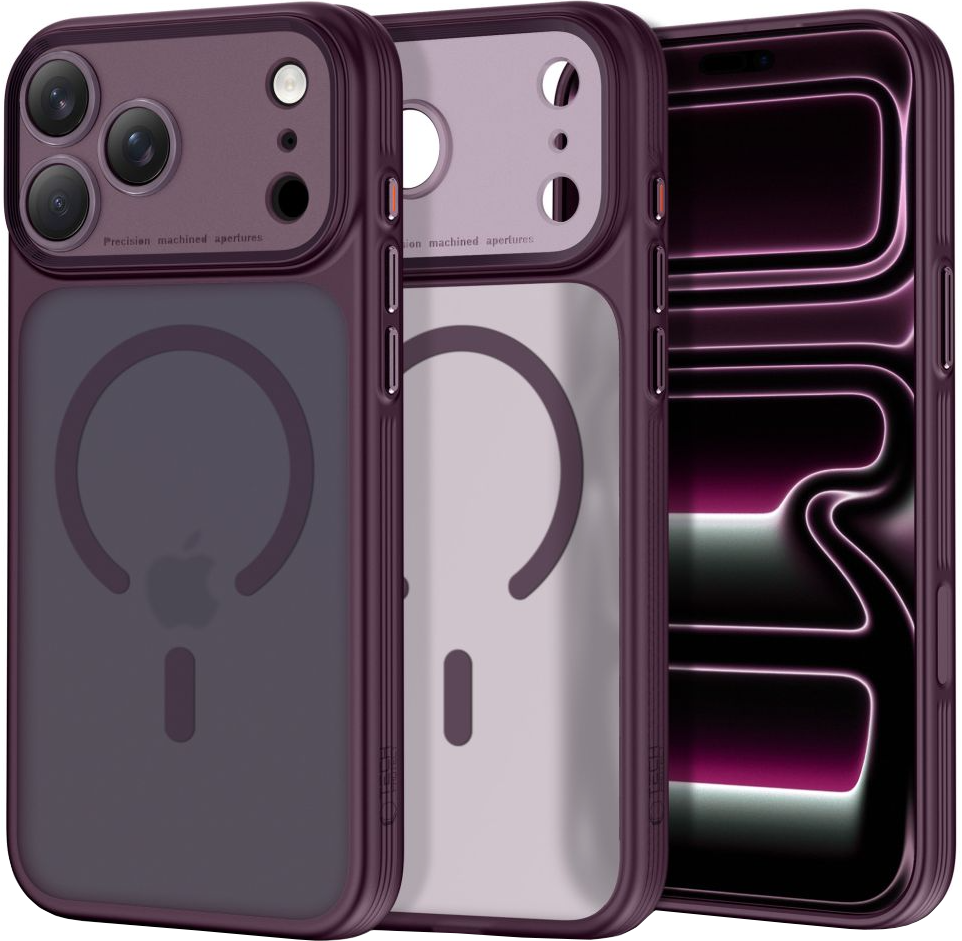 Custodia MagSafe per Apple iPhone 18 Pro / 17 Pro, Tech-Protect, MagPeak CC, Vinaccia Opaca
